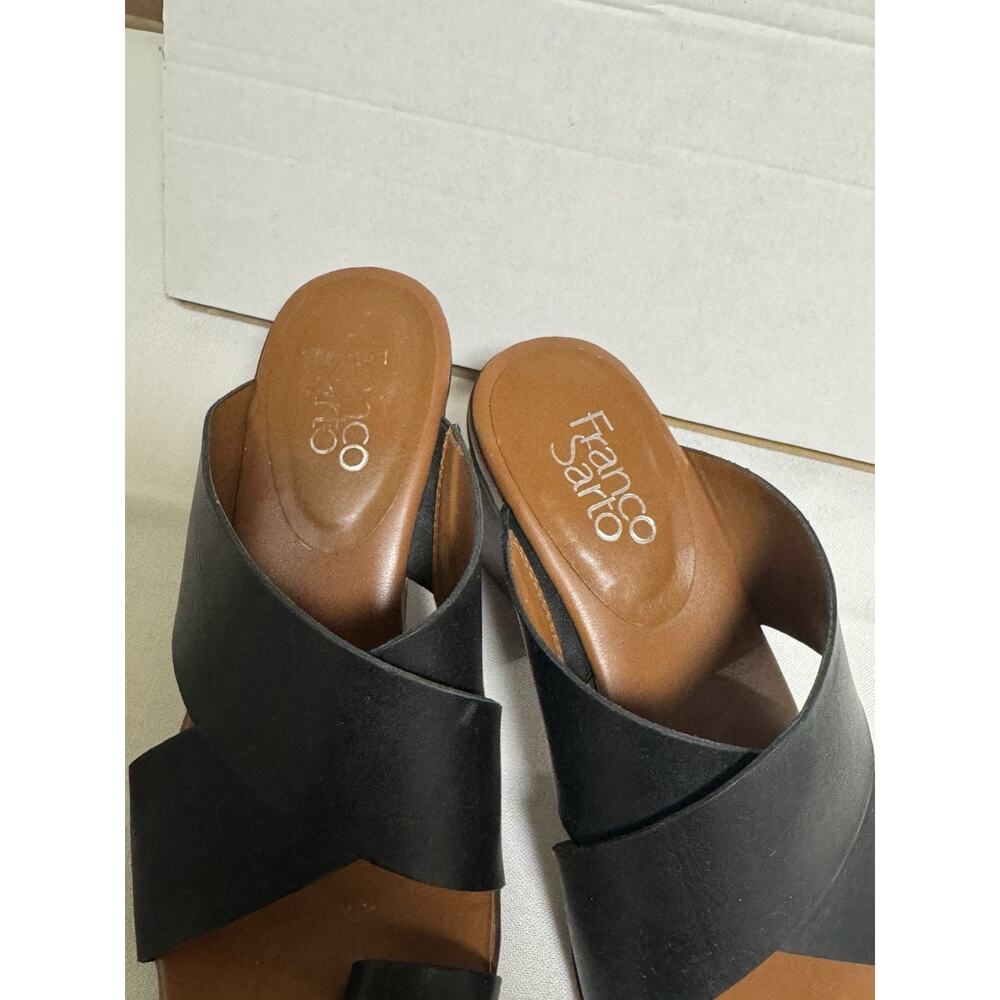 Franco Sarto Black Safia Sandal Shoe Size 8 M - Picture 2 of 10